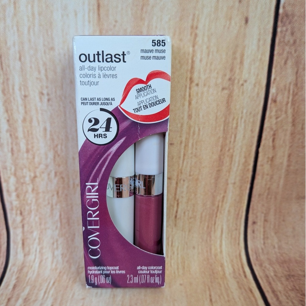 Covergirl Outlast All-Day Lip Color 585 Mauve Muse Long Lasting Liquid Lipstick